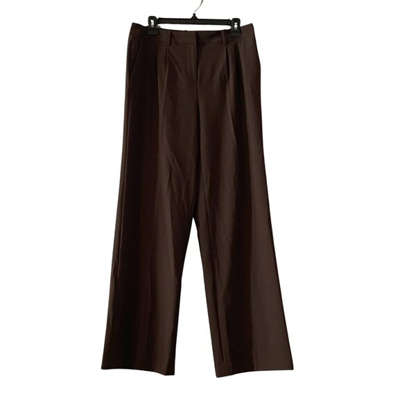 NWT Calvin Klein Straight Leg Trouser Pants in Brown - Picture 1 of 3